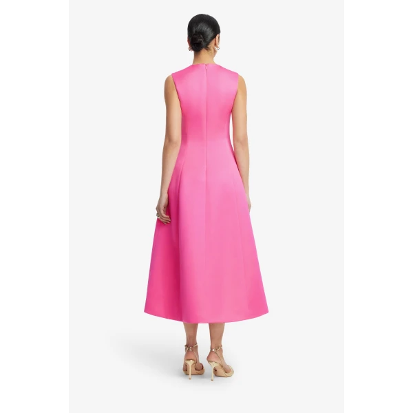 Leo Lin Cleo Appliqué Sleeveless Midi Dress, view 5