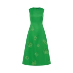 Leo Lin Cleo Appliqué Sleeveless Midi Dress