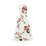 Leo Lin Cleo Appliqué Sleeveless Midi Dress