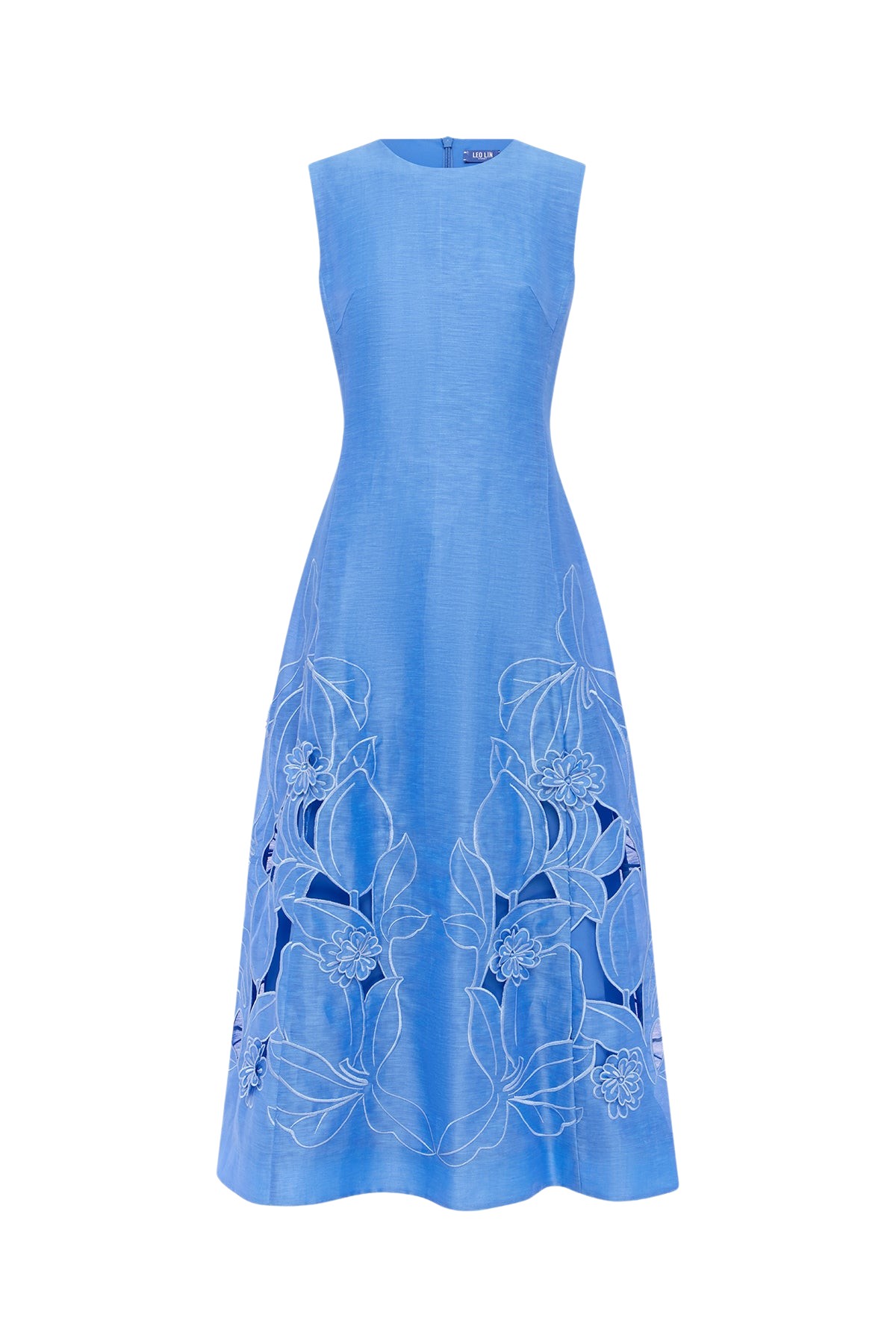 Leo Lin Cleo Appliqué Sleeveless Midi Dress  - Leo Lin Dress - Australian Luxury Fashion - Shop at Luxury Shoes 