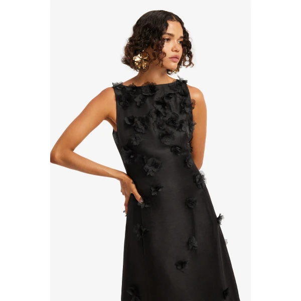 Leo Lin Cleo Petal Sleeveless Midi Dress, view 6