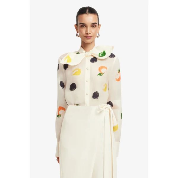 Leo Lin Cora Bow Blouse, view 2
