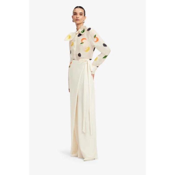 Leo Lin Cora Bow Blouse, view 4