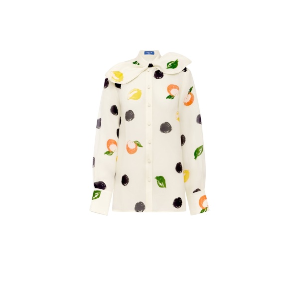 Leo Lin Cora Bow Blouse  - Leo Lin Dress - Australian Luxury Fashion - Shop at Luxury Shoes 
