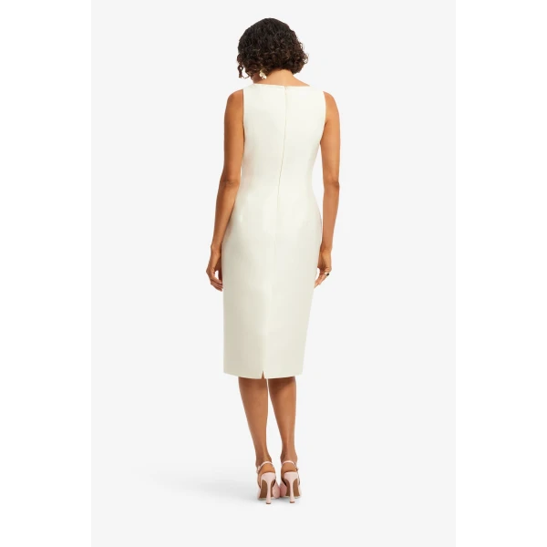 Leo Lin Eleanor Embellished Wool Midi Dress, view 5