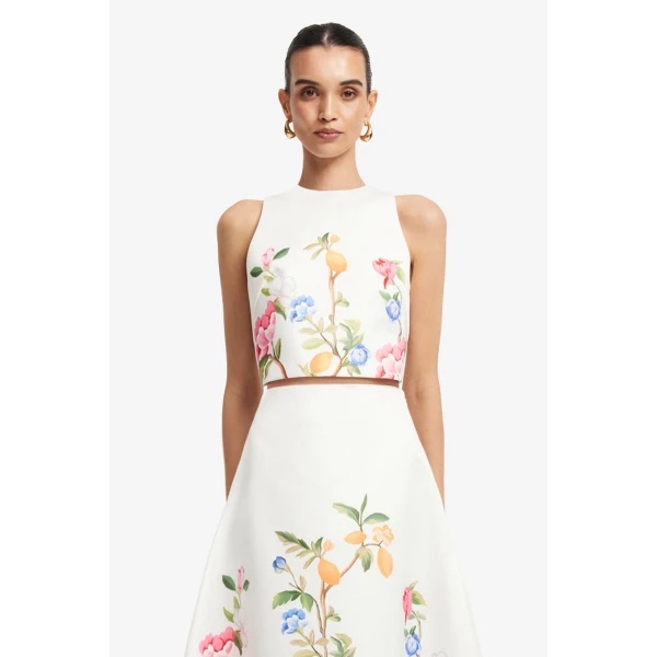 Leo Lin Ella Bow Backless Top, view 2