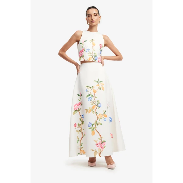 Leo Lin Ella Bow Backless Top, view 3