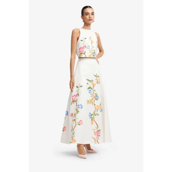 Leo Lin Ella Bow Backless Top, view 4