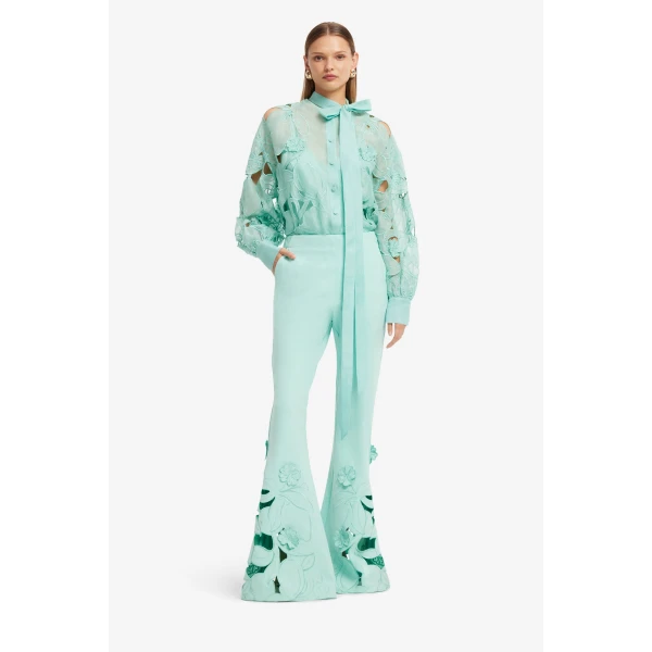 Leo Lin Elle Appliqué Blouse, view 3