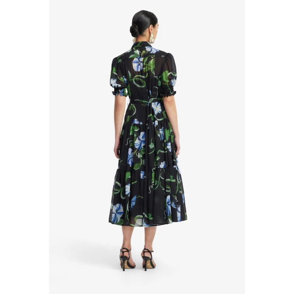 Leo Lin Ellie Bishop Sleeve Midi Dress, view 5