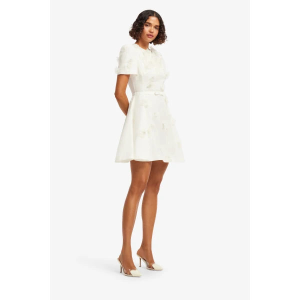 Leo Lin Elyse Petal Short Sleeve Mini Dress, view 4