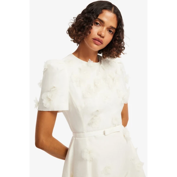 Leo Lin Elyse Petal Short Sleeve Mini Dress, view 6