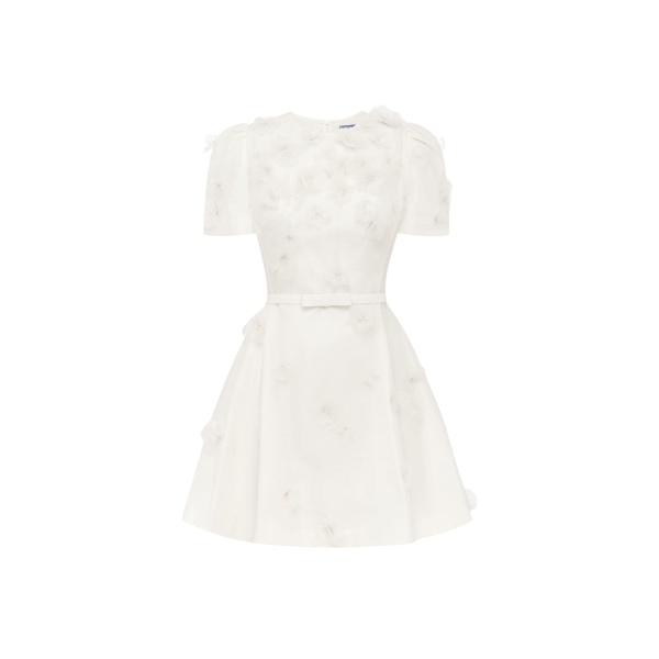 Leo Lin Elyse Petal Short Sleeve Mini Dress  - Leo Lin Dress - Australian Luxury Fashion - Shop at Luxury Shoes 