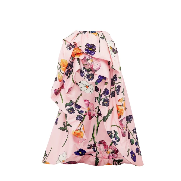 Leo Lin Fiorella Embellished Voluminous Skirt
