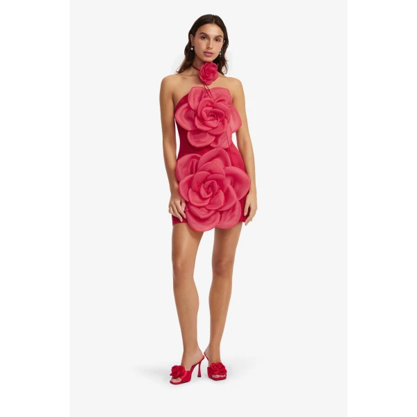 Leo Lin Floret Mini Dress, view 3