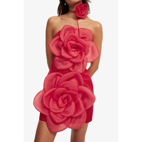 Leo Lin Floret Mini Dress, view 6