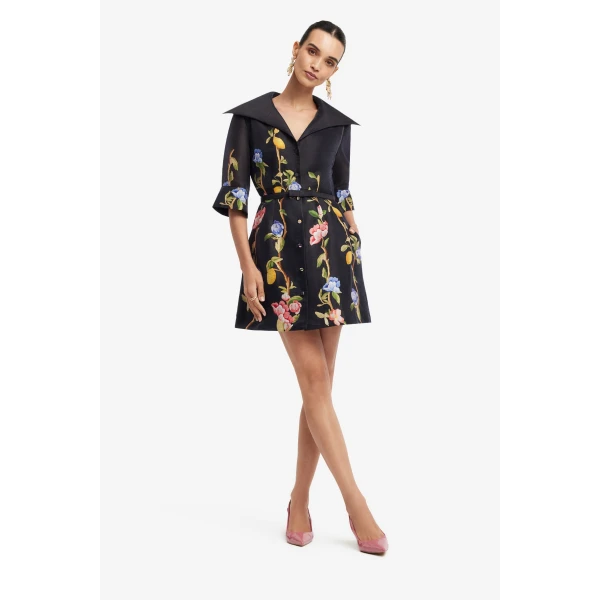 Leo Lin Genevieve Sleeve Mini Dress, view 3