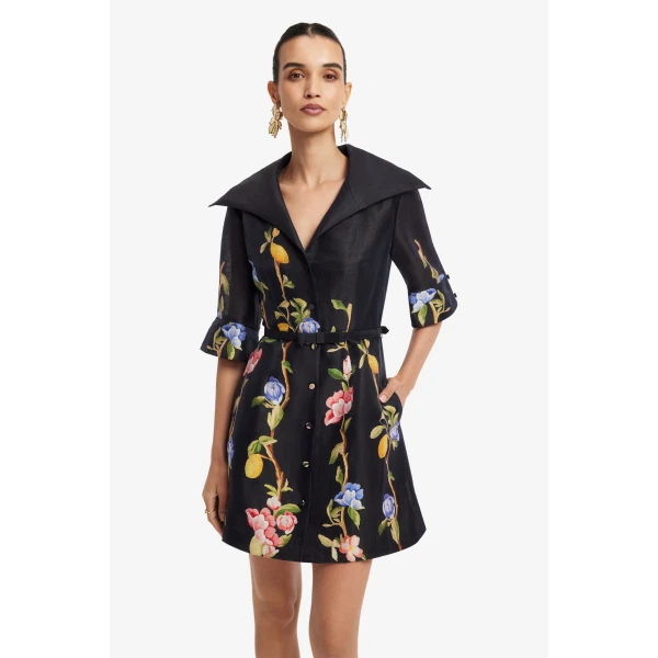 Leo Lin Genevieve Sleeve Mini Dress, view 6