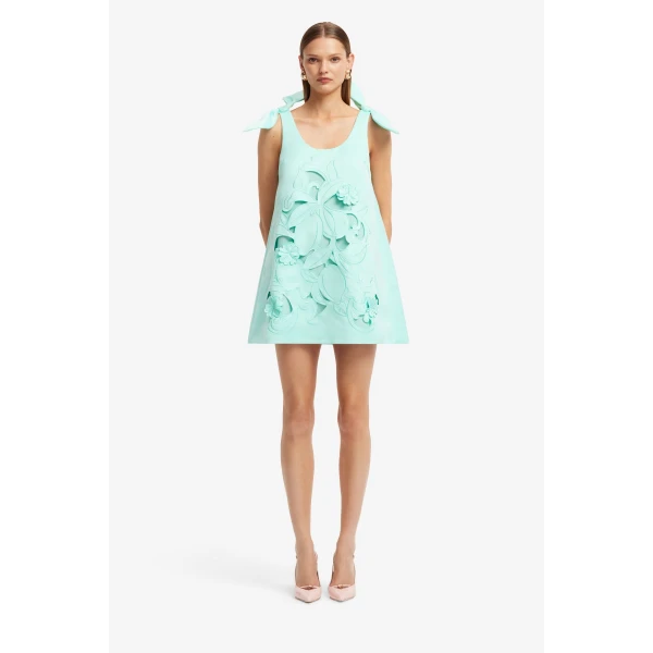Leo Lin Harper Bow Appliqué Mini Dress, view 2