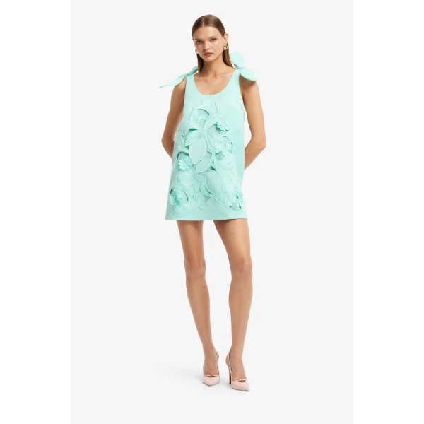Leo Lin Harper Bow Appliqué Mini Dress, view 3