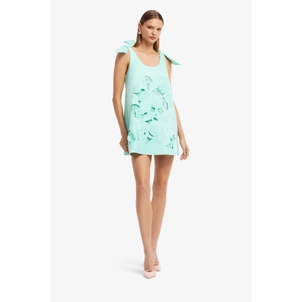 Leo Lin Harper Bow Appliqué Mini Dress, view 4