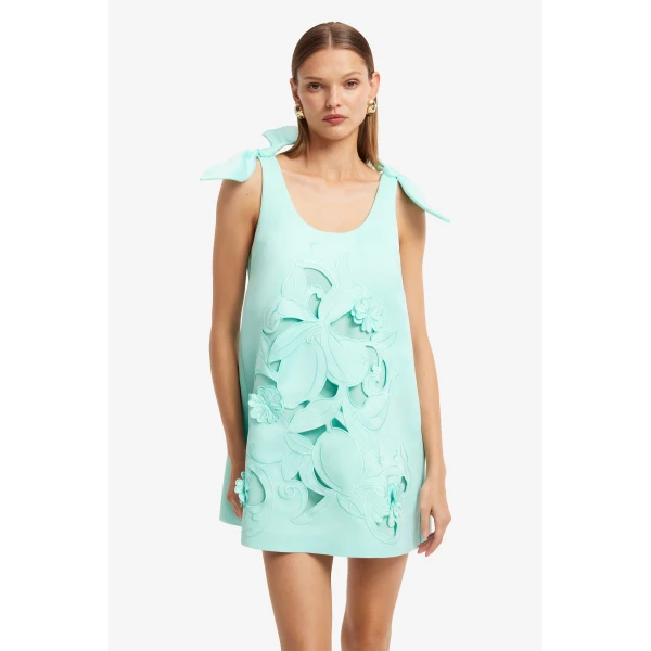 Leo Lin Harper Bow Appliqué Mini Dress, view 6