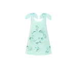 Leo Lin Harper Bow Appliqué Mini Dress