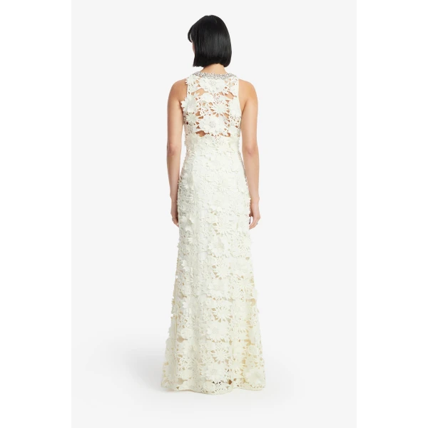 Leo Lin Helena Embellished Lace Maxi Dress, view 5