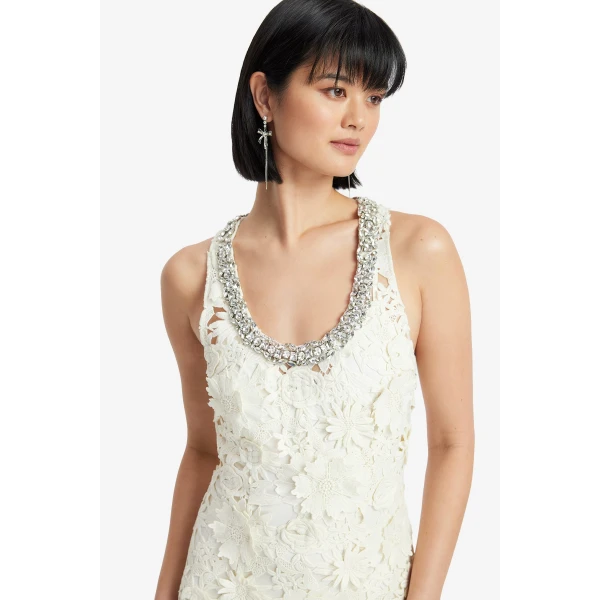 Leo Lin Helena Embellished Lace Maxi Dress, view 6
