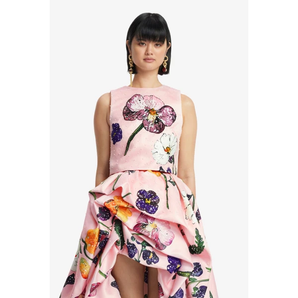 Leo Lin Iris Embellished Top, view 2