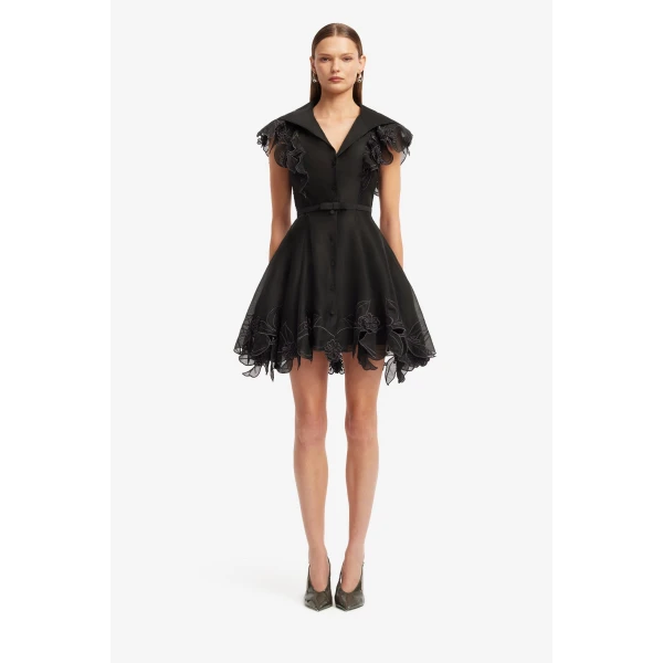 Leo Lin Isla Appliqué Mini Dress, view 2