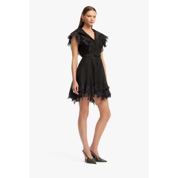 Leo Lin Isla Appliqué Mini Dress, view 4