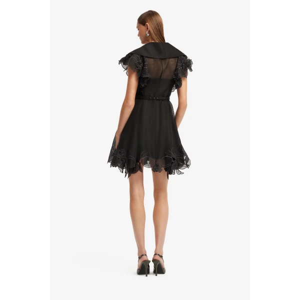 Leo Lin Isla Appliqué Mini Dress, view 5