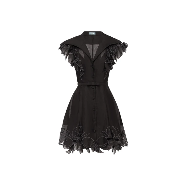 Leo Lin Isla Appliqué Mini Dress  - Leo Lin Dress - Australian Luxury Fashion - Shop at Luxury Shoes 