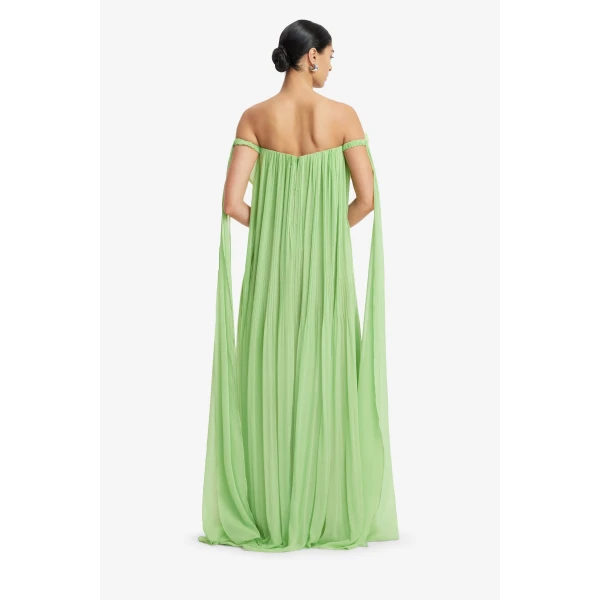 Leo Lin Jaclyn Draped Floor Length Dress, view 5