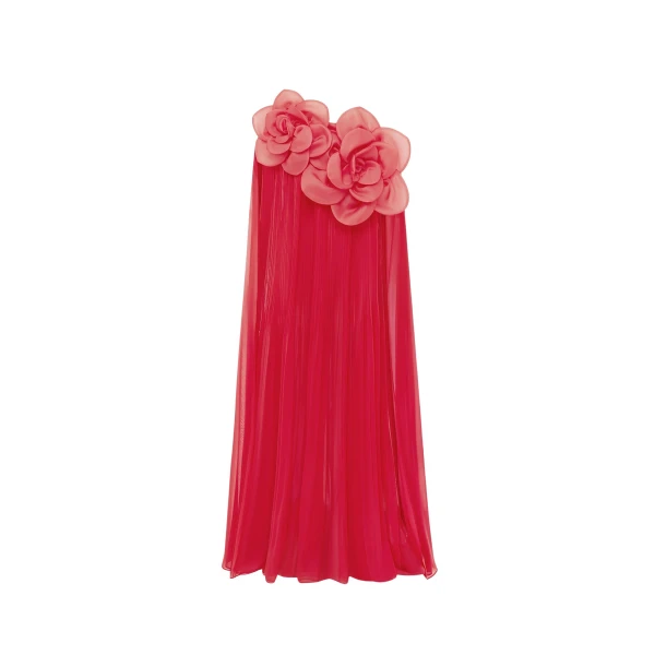 Leo Lin Jaclyn Draped Floor Length Dress