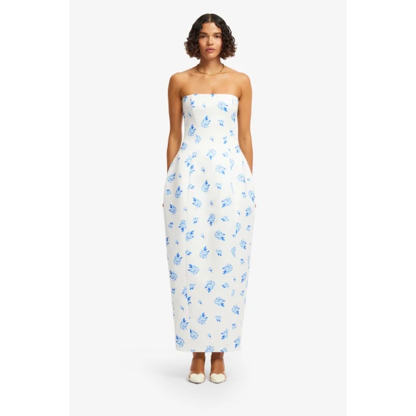 Leo Lin Jessica Cocoon Bustier Maxi Dress, view 2