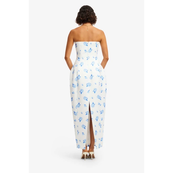 Leo Lin Jessica Cocoon Bustier Maxi Dress, view 5