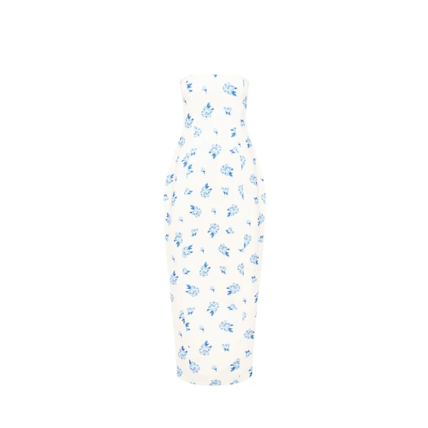 Leo Lin Jessica Cocoon Bustier Maxi Dress