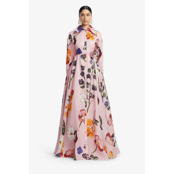 Leo Lin Josephine Silk Gown, view 2