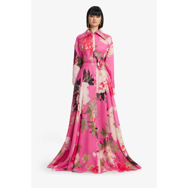 Leo Lin Josephine Silk Gown, view 2