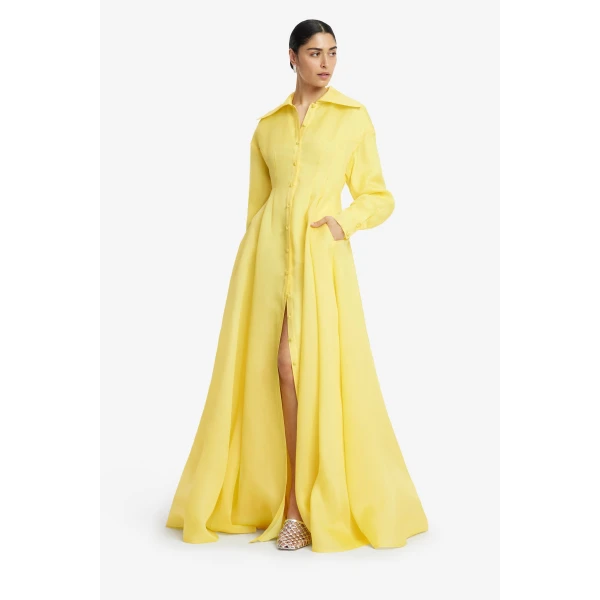 Leo Lin Josephine Silk Gown, view 3