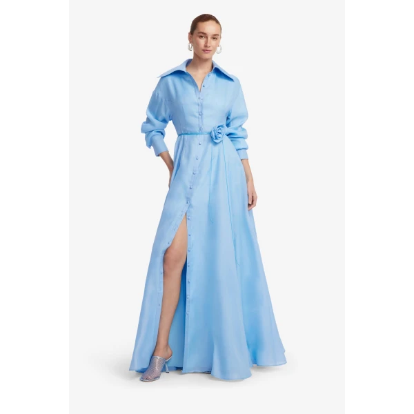 Leo Lin Josephine Silk Gown, view 3