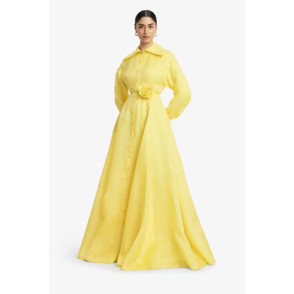 Leo Lin Josephine Silk Gown, view 4