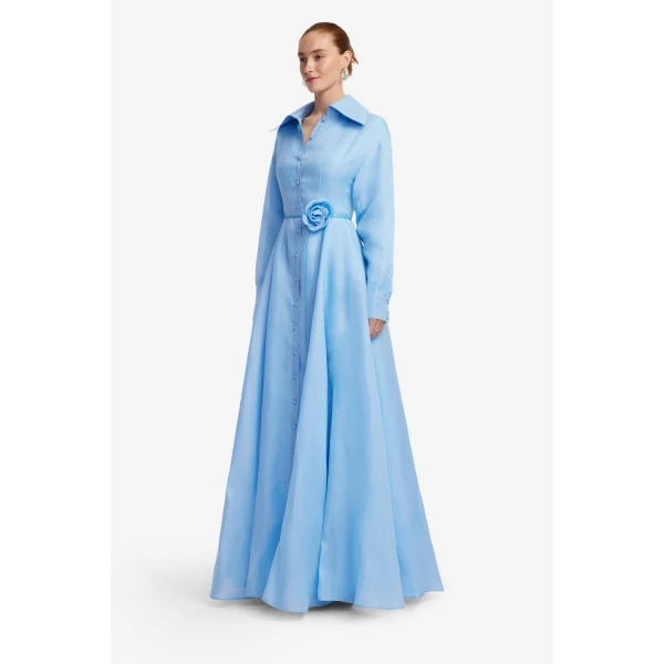 Leo Lin Josephine Silk Gown, view 4