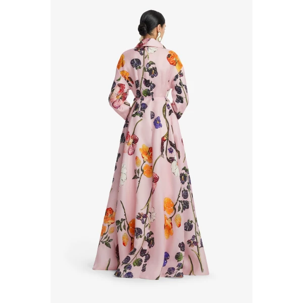 Leo Lin Josephine Silk Gown, view 5