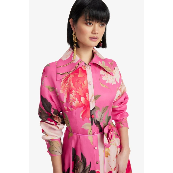 Leo Lin Josephine Silk Gown, view 6