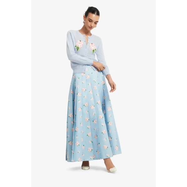 Leo Lin June Pleated Maxi Skirt, view 3