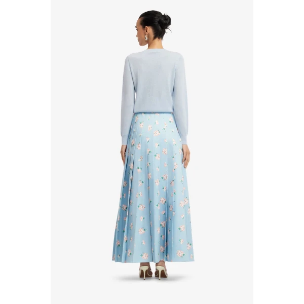 Leo Lin June Pleated Maxi Skirt, view 5