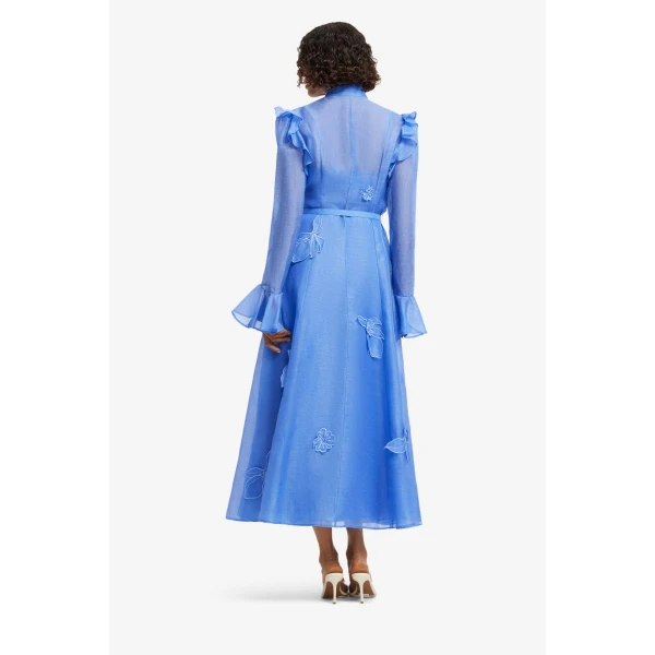 Leo Lin Katrina Appliqué Butterfly Sleeve Midi Dress, view 5
